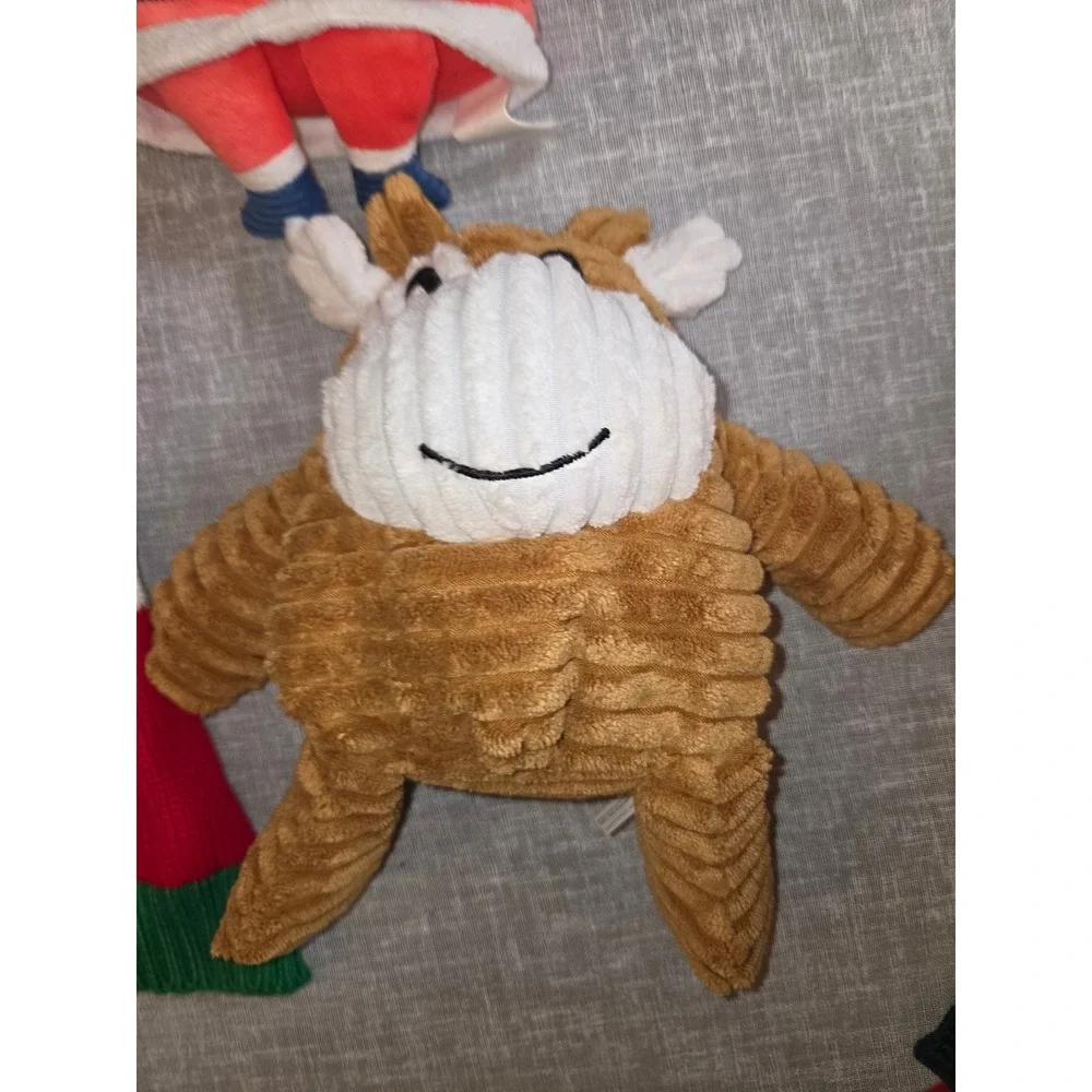 Top Paw Pet Holiday Dog Sweater Large Red Christmas Tree & 2 Plush Toys NWT